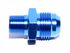 BLUE 10AN AN-10 to 3/8" NPT Male Thread Straight Aluminum Fitting Adapter