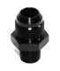 BLACK 10AN AN-10 to 3/8 quot; NPT Male Thread Straight Aluminum Fitting Adapter