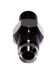 BLACK 4AN AN-4 to 1/8" NPT Male Thread Straight Aluminum Fitting Adapter