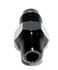 BLACK 4AN AN-4 to 1/8" NPT Male Thread Straight Aluminum Fitting Adapter