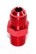 RED 6AN AN-6 to 1/4 quot; NPT Male Thread Straight Aluminum Fitting Adapter