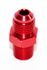 RED 6AN AN-6 to 1/4" NPT Male Thread Straight Aluminum Fitting Adapter