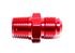 RED 6AN AN-6 to 1/4" NPT Male Thread Straight Aluminum Fitting Adapter