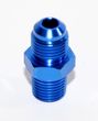 BLUE 6AN AN-6 to 1/4 quot; NPT Male Thread Straight Aluminum Fitting Adapter