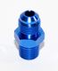 BLUE 6AN AN-6 to 1/4 quot; NPT Male Thread Straight Aluminum Fitting Adapter