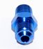 BLUE 6AN AN-6 to 1/4" NPT Male Thread Straight Aluminum Fitting Adapter