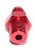 RED 4AN AN-4 to 1/4" NPT Male Thread Straight Aluminum Fitting Adapter
