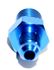 BLUE 4AN AN-4 to 1/4" NPT Male Thread Straight Aluminum Fitting Adapter