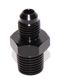 BLACK 4AN AN-4 to 1/4 quot; NPT Male Thread Straight Aluminum Fitting Adapter