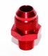 RED 8AN AN-8 to 1/4 quot; NPT Male Thread Straight Aluminum Fitting Adapter