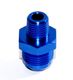 BLUE 8AN AN-8 to 1/2 quot; NPT Male Thread Straight Aluminum Fitting Adapter