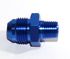 BLUE 8AN AN-8 to 1/2" NPT Male Thread Straight Aluminum Fitting Adapter