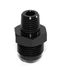 BLACK 8AN AN-8 to 1/4" NPT Male Thread Straight Aluminum Fitting Adapter