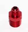 RED 6AN AN-6 to 1/2 quot; NPT Male Thread Straight Aluminum Fitting Adapter