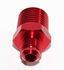 RED 6AN AN-6 to 1/2" NPT Male Thread Straight Aluminum Fitting Adapter