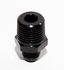 BLACK 6AN AN-6 to 1/2" NPT Male Thread Straight Aluminum Fitting Adapter
