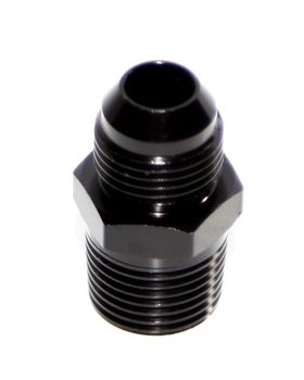 BLACK 8AN AN-8 to 1/2" NPT Male Thread Straight Aluminum Fitting Adapter