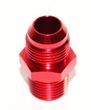 RED 10AN AN-10 to 1/2 quot; NPT Male Thread Straight Aluminum Fitting Adapter