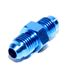 BLUE 4AN AN-4 Male Thread Straight Aluminum Anodized Fitting Adapter