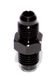 BLACK 4AN AN-4 Male Thread Straight Aluminum Anodized Fitting Adapter