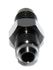 BLACK 4AN AN-4 Male Thread Straight Aluminum Anodized Fitting Adapter