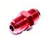 RED 6AN AN-6 Male Thread Straight Aluminum Anodized Fitting Adapter