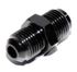 BLACK 6AN AN-6 Male Thread Straight Aluminum Anodized Fitting Adapter