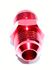 RED 8AN AN-8 Male Thread Straight Aluminum Anodized Fitting Adapter