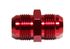 RED 10AN AN-10 Male Thread Straight Aluminum Anodized Fitting Adapter