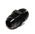 BLACK 10AN AN-10 Male Thread Straight Aluminum Anodized Fitting Adapter