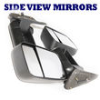 FOR 99-02 Silverado GMC Sierra 1500 Pair Black Side View Mirrors Power Heated
