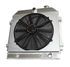 3 Core Performance RADIATOR+16" Fan+Shroud for 55-57 Chevy Bel Air/ Nomad V8 MT