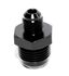 BLACK AN6 6AN TO AN10 Male Thread Straight Aluminum Anodized Fitting Adapter