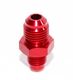 RED AN4 4AN TO AN6 6AN  Male Thread Straight Aluminum Anodized Fitting Adapter