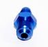 BLUE AN4 4AN TO AN6 6AN  Male Thread Straight Aluminum Anodized Fitting Adapter
