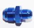 BLUE AN6 6AN TO AN8 8AN  Male Thread Straight Aluminum Anodized Fitting Adapter