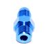 BLUE 4AN AN-4 to M12x1.5 NPT Male Thread Straight Aluminum Fitting Adapter