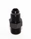 BLACK 4AN AN-4 to M12x1.5 NPT Male Thread Straight Aluminum Fitting Adapter