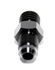 BLACK 4AN AN-4 to M12x1.5 NPT Male Thread Straight Aluminum Fitting Adapter