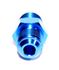 BLUE 6AN AN-6 to M14x1.5 NPT Male Thread Straight Aluminum Fitting Adapter