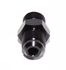 BLACK 6AN AN-6 to M14x1.5 NPT Male Thread Straight Aluminum Fitting Adapter