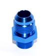 BLUE 10AN AN-10 to M18x1.5 NPT Male Thread Straight Aluminum Fitting Adapter