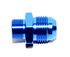 BLUE 10AN AN-10 to M18x1.5 NPT Male Thread Straight Aluminum Fitting Adapter