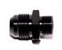 BLACK 10AN AN-10 to M18x1.5 NPT Male Thread Straight Aluminum Fitting Adapter