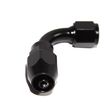 BLACK -4AN AN4 90 Degree Swivel Oil/Fuel/Gas Line Hose End Fitting Adapter