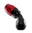 BLACK/RED -10AN AN10 45 Degree Swivel Oil/Fuel/Gas Line Hose End Fitting Adapter