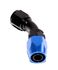 BLACK/BLUE-10AN AN10 45 Degree Swivel Oil/Fuel/Gas Line Hose End Fitting Adapter