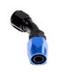 BLACK/BLUE-10AN AN10 45 Degree Swivel Oil/Fuel/Gas Line Hose End Fitting Adapter