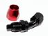 BLACK/RED -8AN AN8 45 Degree Swivel Oil/Fuel/Gas Line Hose End Fitting Adapter