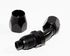 BLACK -8AN AN8 45 Degree Swivel Oil/Fuel/Gas Line Hose End Fitting Adapter